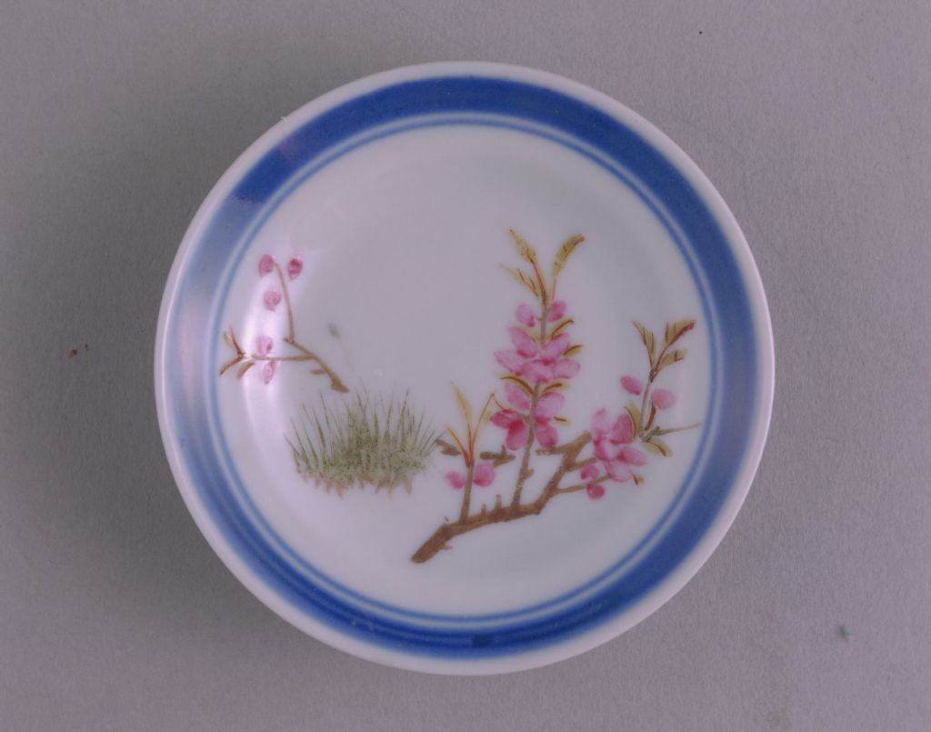 图片[2]-Pink Flower Pattern Dish-China Archive
